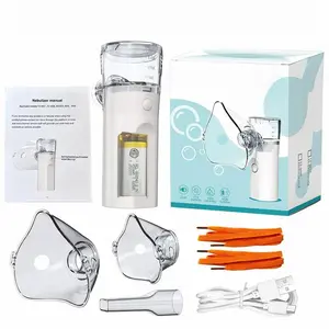 Portable Nebulizer - Nebulizer for Adults & Kids withMouthpiece & 2 Masks, Nebulizer Machine Great forAsthma & Breathing Treatment, USB RechargeableNebulizer for Travel & Home Use