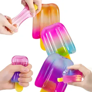 2026 New 3Pcs ice Cream Extrusion toy-a soft and sensitive gripping toy suitable for children which can relieve stress and anxiety It is suitable as a birthday gift or classroom reward and is suitable for use at summer parties