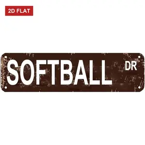 Softball Street Sign, Softball Gift Softball Fan Gift Softball Player Softball Decor Softball Wall Decor Door Hanger Home Decor Wall Art 4x16inch
