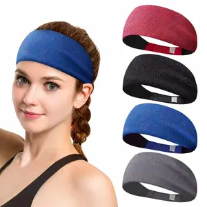 Women Yoga Running Sports Headbands Workout Hair Bands Turban Head Wrap Headband Stretch Sweatband Gym Fitness Wide Hair Band