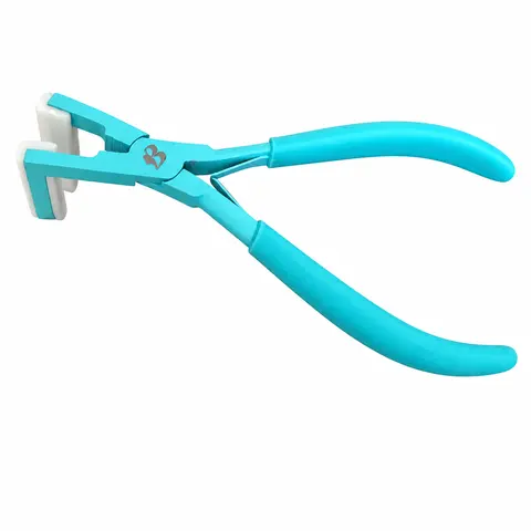 MIRACLE Salon Quality Tape-in Extension Sealing Clamp (Sealing Pliers) - Pro-Level Hair Tool for Women, 7-inch Solid Stainless Steel Flat Surface, Ergonomic Design Modern Matte Black Single Metal Tool