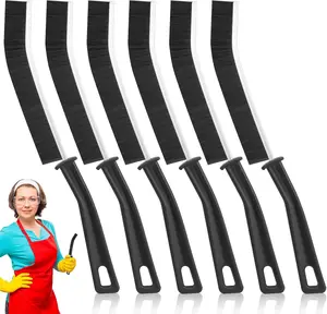 Mom's Ultimate Crevice Cleaner Pack - 6 Multifunctional Hard Bristle Brushes for Tile Grout, Window Tracks & Hidden Grime Home Tools Gadgets Handle Cleaning,Multifunctional Gap Scrub, Home Essentials, Bathroom Cleaner Tools for Household Use,brush pro