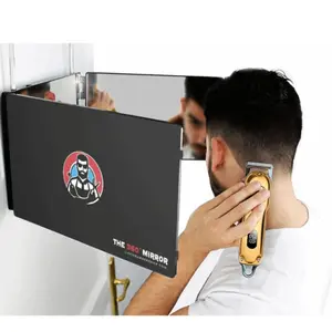 Custom LED Lighted Makeup Mirror with Light, Foldable Large Size, Portable Wall Mounted Bathroom Vanity, Home Use Cosmetic Mirror