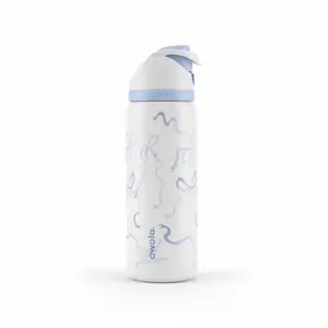 Owala FreeSip Stainless Steel Water Bottle - Blue Bowala Edition, 2026 Summer Washable Reusable Hydrate Gift, Kitchenware Drinkware Tumbler