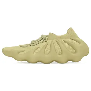 Adidas Originals Yeezy 450 Sulfur Knit Low-Top Lifestyle Sneakers for Men and Women in Fallen Leaf Yellow
