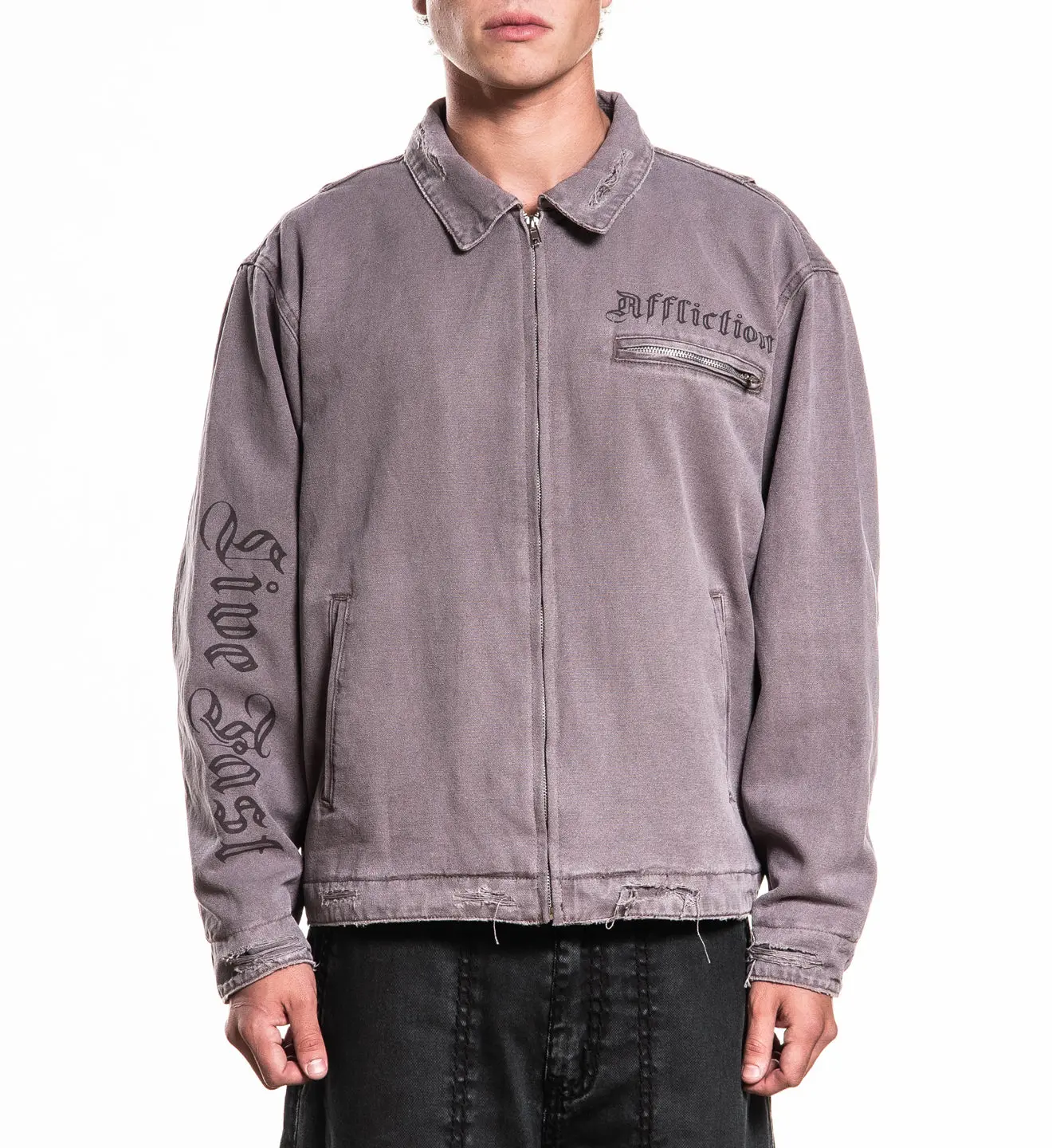 Affliction Men's Canvas Jackets Live Fast Affliction Men's Canvas Jackets Live Fast