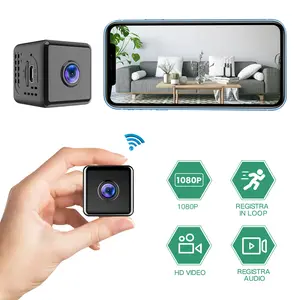 1080P WiFi Hidden Spy Camera Night Vision Motion Detection Wireless Security Camera Pet Baby Nanny Cam App Live Feed Small Smart Home Monitor Mini with Infrared