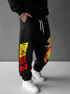 Men's Go Ku Graphic Gym Pants, Active Gym Pants, Comfortable Sweatpants with Drawstring Waist,Baggy Pants Men,Sweatpants for Men,Men's Clothes,Sweatpants Men