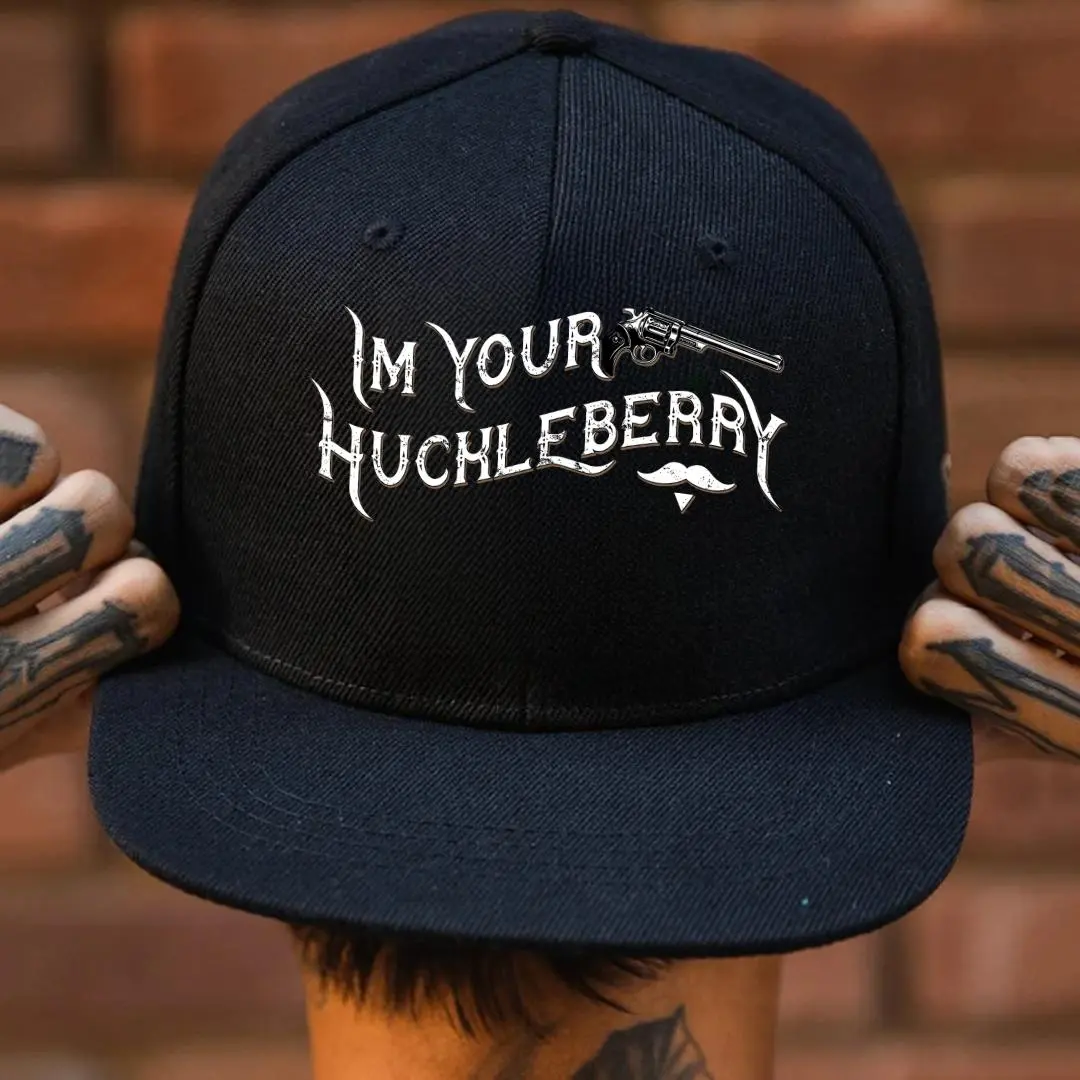 I’m Your Huckleberry Baseball Hat, Western Graphic Cap, Cowboy Statement Hat