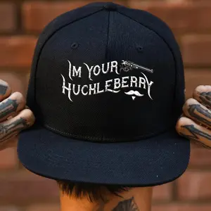 I’m Your Huckleberry Baseball Hat, Western Graphic Cap, Cowboy Statement Hat