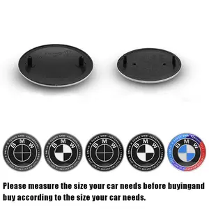 1PCS car front hood logo trunk logo 4 kit ABS black car logo decoration For BMW E46 E90 E60 F30 F10 E39 E36 F20 E87 E90 E70