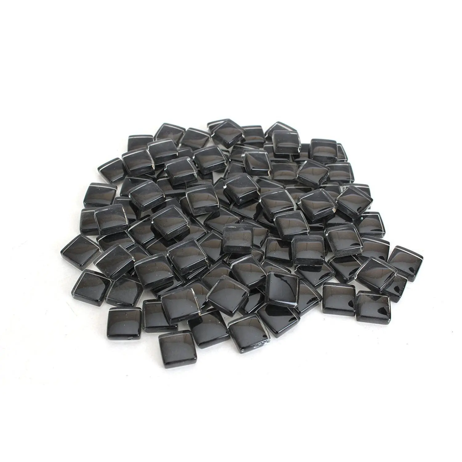 Black Crystal Mosaic Tile - 4/10 Inch