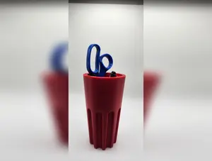 AllGoods3D Wire Nut Pen Holder Storage - 3D Printed Industrial Style Organizer for Pens & Tools - Durable PLA Plastic - Perfect for Office & Workshop Organization - Classic Red, Orange, Gray or Custom