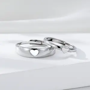 Matching Rings for Couples  I Love You Engagement Wedding Ring Sets for Him and Her Adjustable  Valentines Day Gifts
