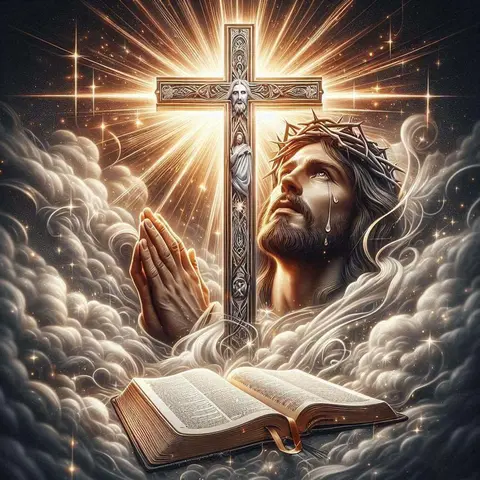 Jesus Cross Pattern DIY Diamond Arts Colorful Painting Kit Without Frame, DIY 5D Diamond Arts Colorful Painting Kit, Wall Art Decor for Home, Diamond Painting Kits, Crafts, Handicraft
