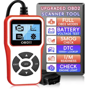 Professional Obd2 Scanner, Obdii Diagnostic Code Reader, Engine Light Check, Code Reading/clearing, Voltage Test, Auto Diagnosis Tool