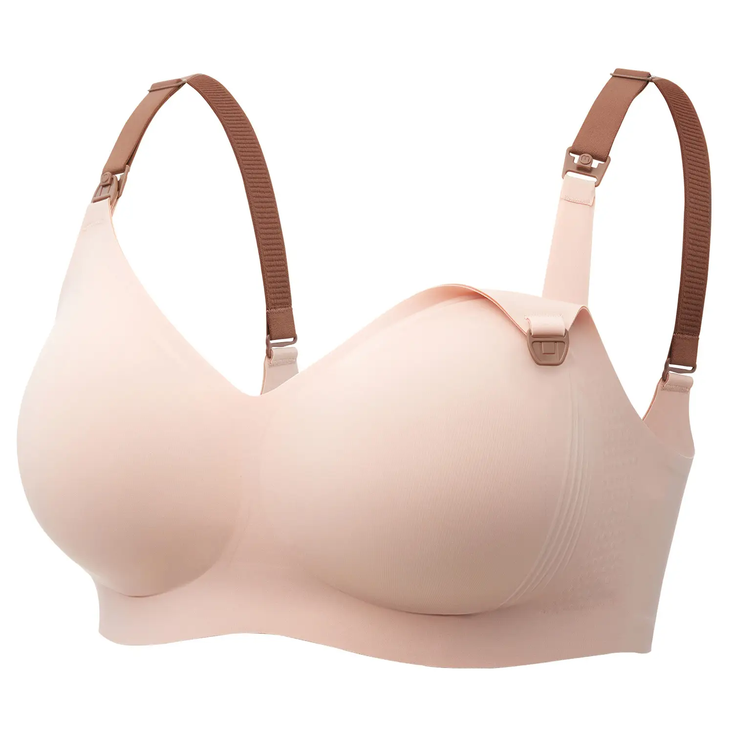 Momcozy Nursing Bras for Breastfeeding, FB001 3.0 Jelly Strip Lift Support Maternity Bra, Seamless Soft Wirefree Pregnancy Bra maternity undies