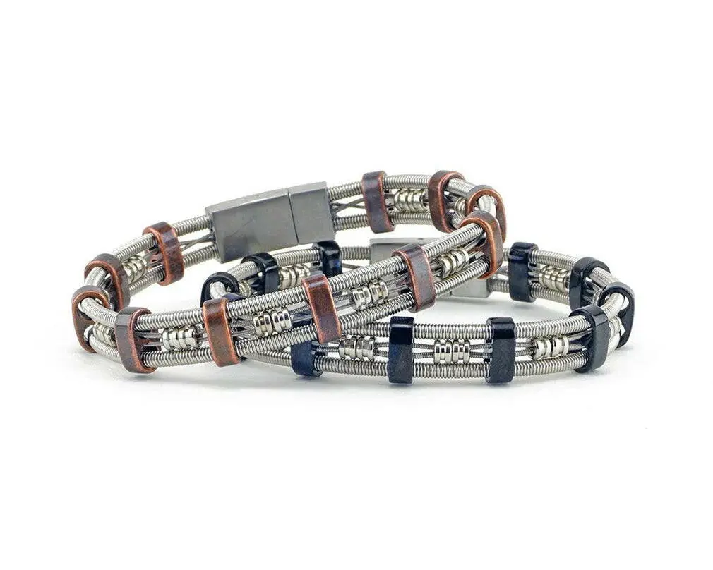 Brandon Recycled Bass Guitar String Bracelet