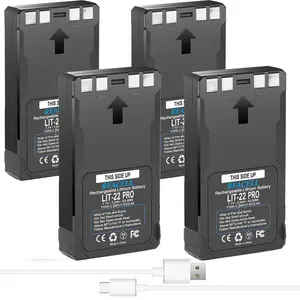 LIT-22 Rechargeable Lithium Battery Pack 7000mAh High Capacity Flex M Batteries for Spypoint Cellular Trail Camera Flex-M Flex G-36 Flex-Plus Flex-S 2-Pack