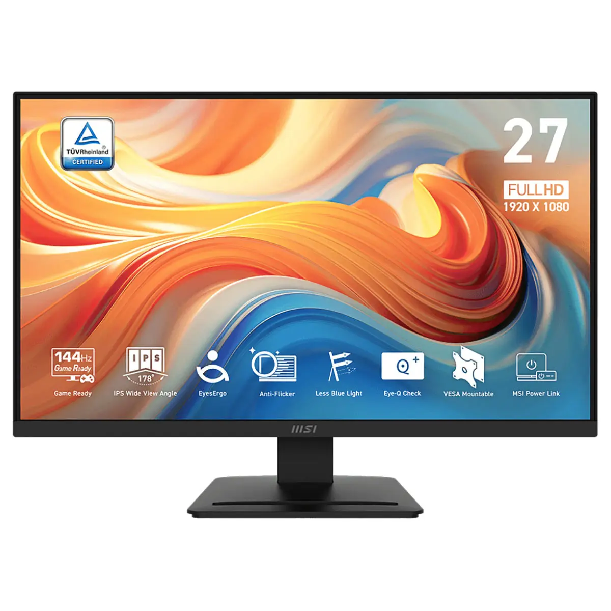 MSI PRO MP273L E14 27" 16:9 Full HD 144Hz IPS LCD HDR Monitor, Black