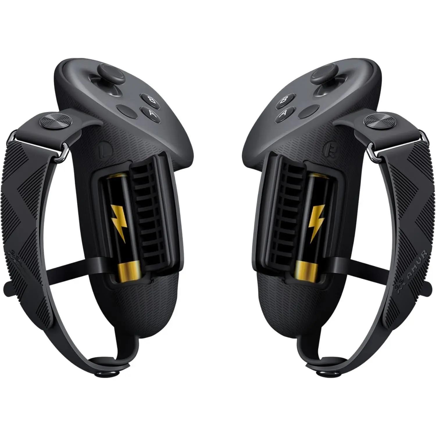 Upgraded Controller Grips Cover Compatible with /Oculus  3S/ 3 Accessories, with  Opening Cover and Knuckle Straps Protector