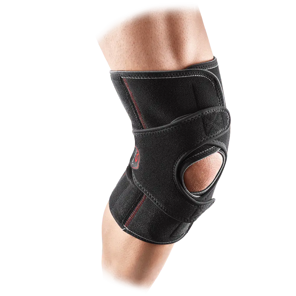 McDavid VOW™ Versatile Over Wrap Knee Wrap with Stays - 100% CR Neoprene Fabric for Easy Adjustable Compression Support