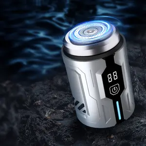 Mini Cordless Electric Shaver for Men – Travel Size Beard Trimmer, 3D Floating Heads, Wet & Dry USB Rechargeable Razor,Must-Have Travel & Daily Grooming Tool