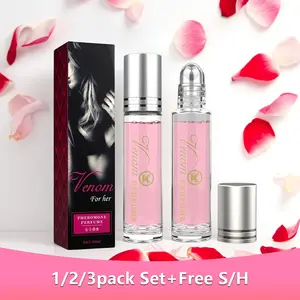 Roll-On Pheromone Fragrance Women's Pheromone Perfume Set Floral & Fruity Scents Long-Lasting, Attract & Seduce | Portable Cologne Oil for Her Natural Fresh passionate venom scent pheromone