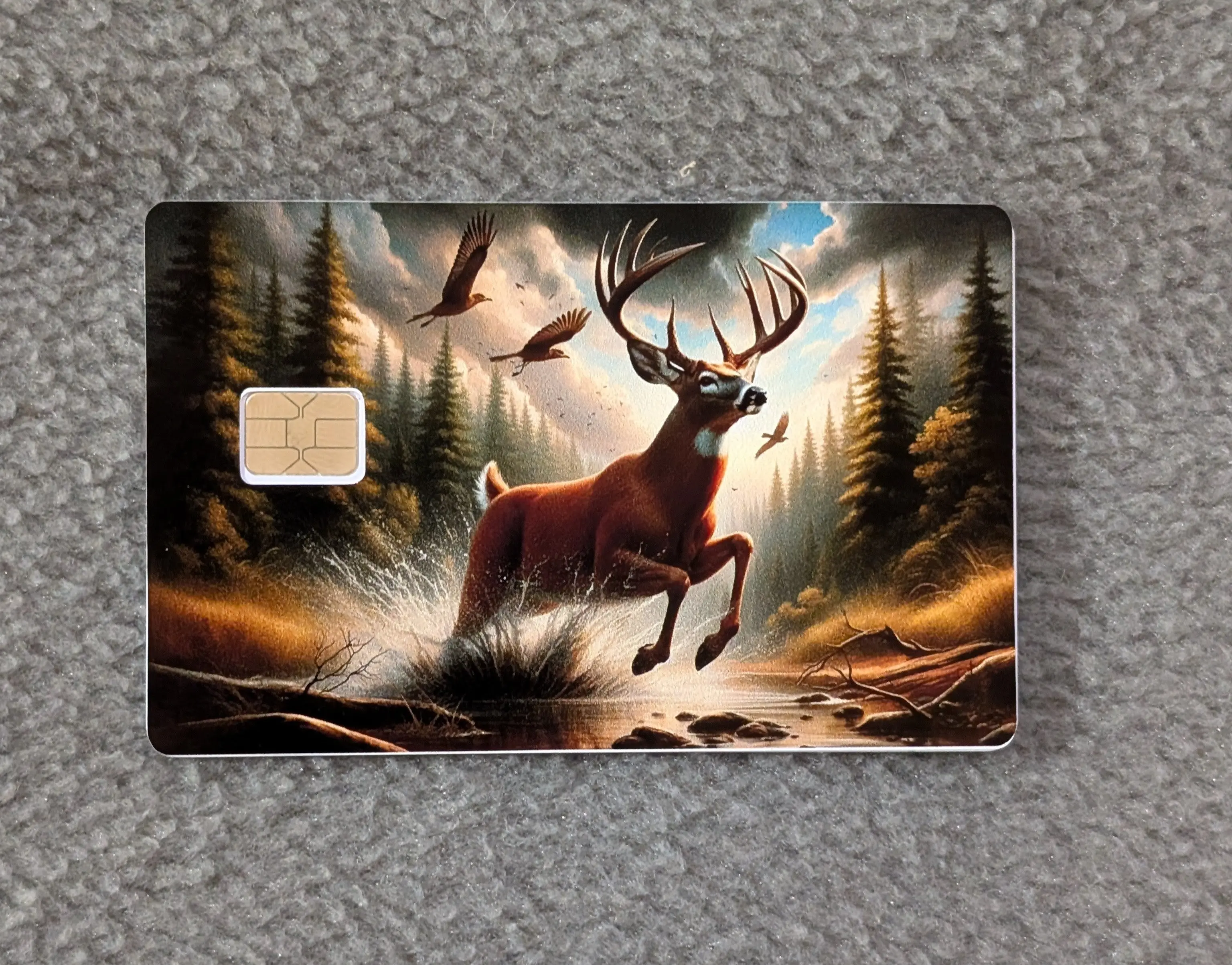 Run Deer Run #270 Card Protector Sticker, Overlay, Decorative Only