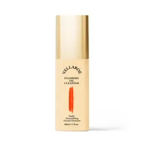 Vellaroe Milky Oil Foaming Cleanser For All Skin Types With Melanin-Rich Ingredients Hyaluronic Acid & Sunflower Seed Oil 50mL