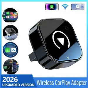 Wireless CarPlay Adapter 2026 Upgrade for iPhone & Android Auto - USB C/Type-C Bluetooth 5.0 Dongle, 2.4G+5G WiFi Mini Size, Auto Connect, Zero Latency