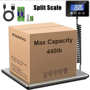 Shipping Scale, 440 Lbs/0.35oz High Accurate Digital Postal Scale With Hold/Tare Function, Shipping Scale For Small Business, Packages, Luggage, Home Use, Battery & Charging Cable Include - USB & Battery Powered