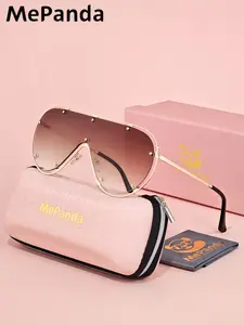Mepanda 1 Piece Unisex Full Frame Sunglasses，Oversize Frame Sunglasses UV400 luxury, exuding confidence
