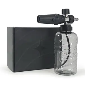 RAZA Stainless Steel Foam Cannon – Leak-Proof Snow Foam Gun, Ultra Thick Foam for Pressure Washer, Includes 1.1mm & 1.2mm Orifices