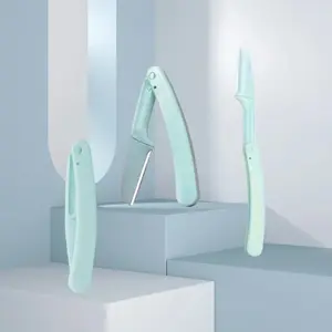 5PCS Portable Eyebrow Trimmer Safe Eyebrow Shaper Foldable Eyebrow Trimmer Razor Blade Razor Women's Makeup Tools