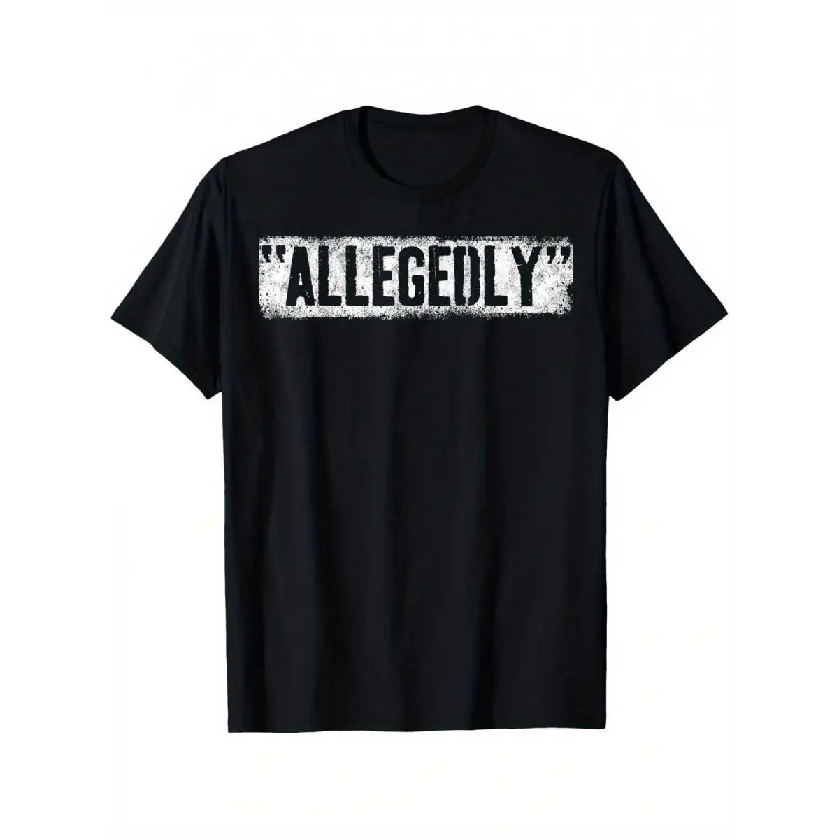 "Allegedly" Funny Lawyer Graphic T-Shirt, Oversized 100% Cotton Top with a Classic Relaxed Fit, Breathable Gift for Men & Women