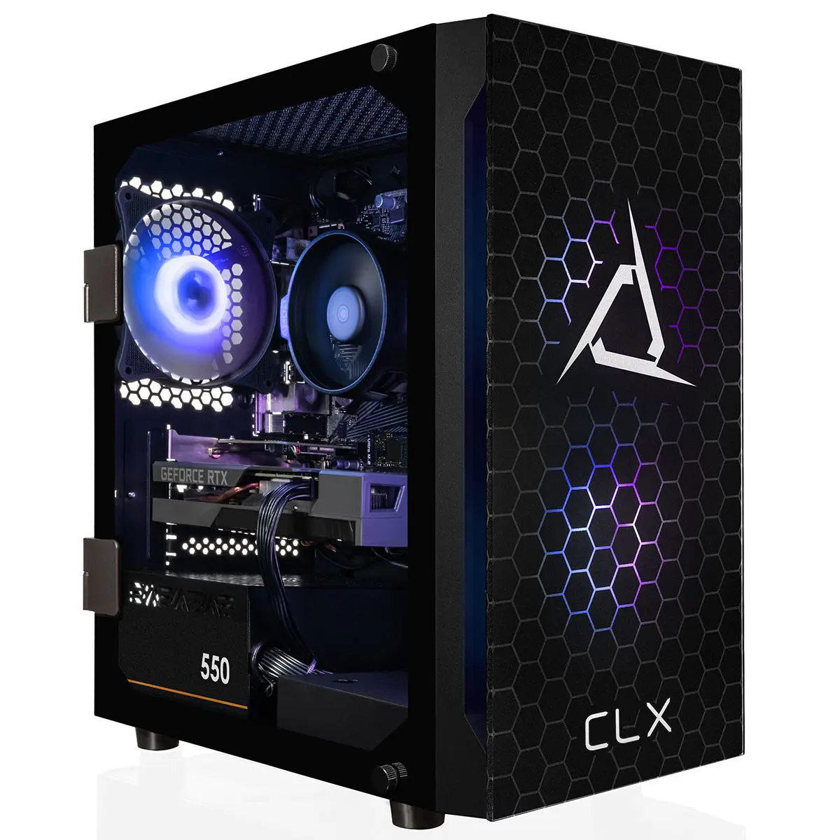 CLX SET Gaming Desktop Computer, AMD Ryzen 5 8400F 4.2GHz, 32GB RAM, 2TB SSD, NVIDIA GeForce RTX 5060 8GB, Windows 11 Home, Black