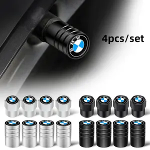 4Pcs Aluminum Alloy Logo Car Wheel Tire Valve Air Stem Cap Cover Accessories, Car Parts For BMW G01 G02 F22 F23 E46 E93 E39 G26 F01 F02 F06 G32 G20 G29 F30 F34 G08 F25 F15 F48 F12 F13 G11 G12 E89 E86 F26 F16 F40 G30 F10 F20 X1 X2 X3 X5 X4 X6 X7