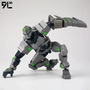 9L3DLu9L3D Lucky13 Dummy13 Tech Jacket Action Figure Toy 3D Printed Articulate Doll Cool Robot Collectible Desktop Ornament