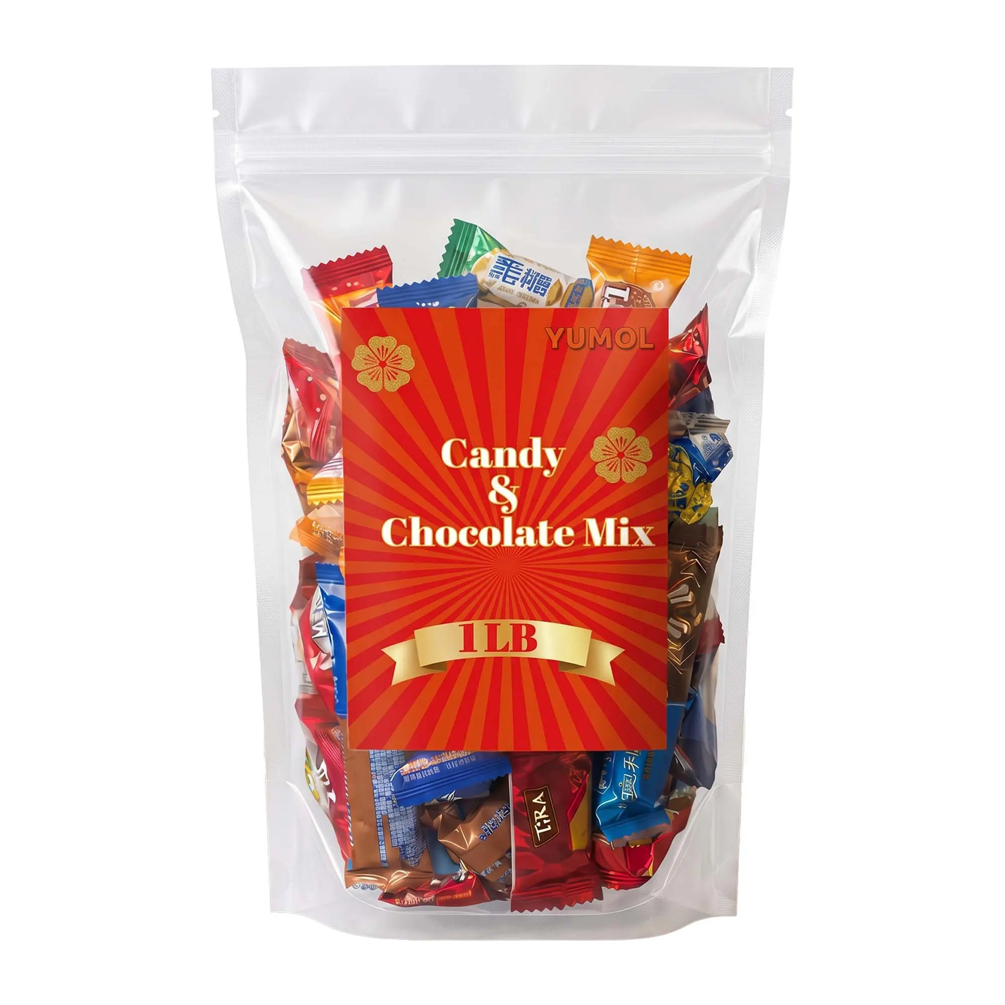 New Year's candy and chocolate gift box—a full pound of exquisite chocolates and candies; perfect for gifting, Chinese New Year, or Valentine's Day.