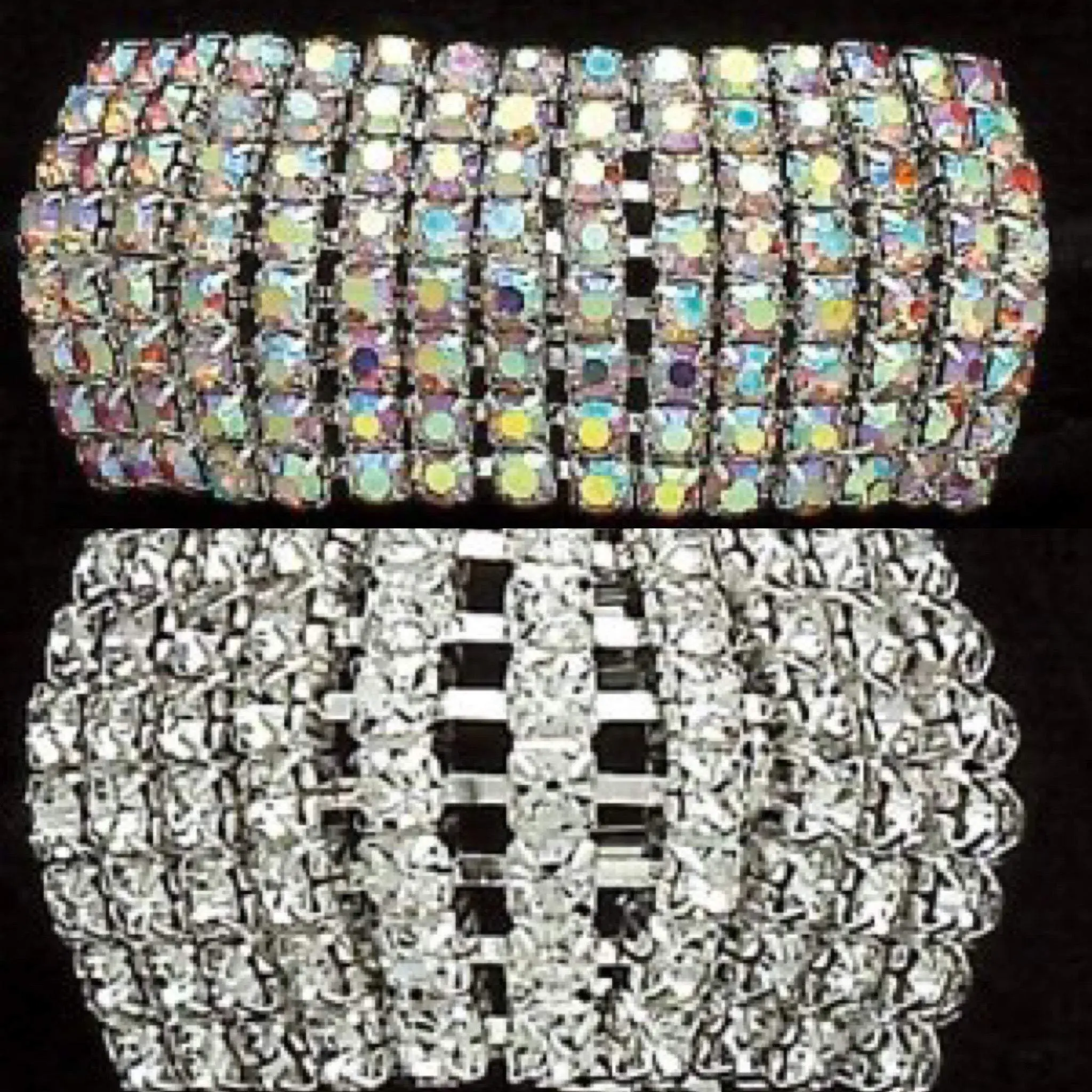 Clear or AB Rhinestone Pony Tail Holder