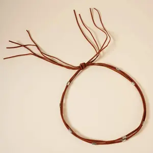 Ladies Metal Beaded Rope Hat Band Accessory