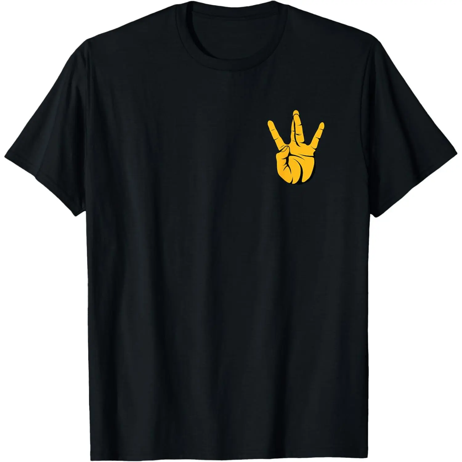 Women's Casual Cotton Tops - Westside Hand Sign Graphic T-Shirt, Basic Shortsleeve Round Neck Straight Fit, Made in USA