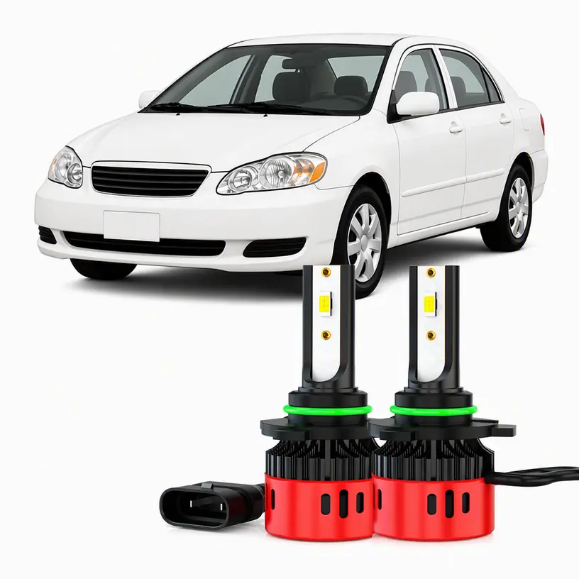 For Toyota Corolla 2005 2006 2007 2008 9006 LED Headlight Bulbs Low Beam Lamps Super Bright Led