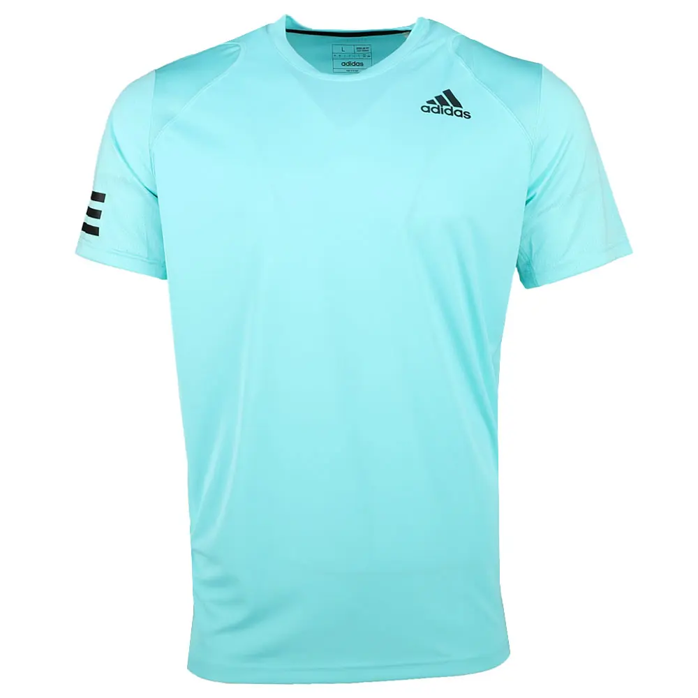 adidas Mens Club 3-Stripes Tennis Casual Tops Casual - Blue