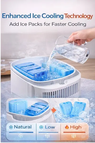 Bladeless Tower Fan - 4-in-1 Plug-Powered Plastic Brushless Home Appliance with Cool, Heat, Humidify, Air Circulation, Remote Control, Low Noise, Portability, All Seasons Indoor Use for Living Room, Study Desk, Home Cooling Solutions