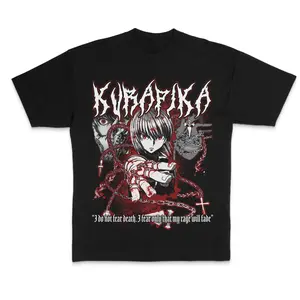 Kurapika Anime T-Shirt, Hunter x Hunter Chain User Graphic Tee, Manga Fan Shirt