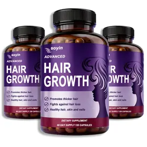 24-in-1 Hair Growth & Hair Loss Prevention Vitamins, Biotin 10,000mcg, Patented OptiMSM Collagen, goMCT & Saw Palmetto, 60pcs for Stronger Hair, Skin & Nails