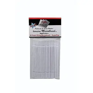 Profile Accessories Inc. 1303 Superfine Applicator Brush - Microbrush(R) - White pkg(25)