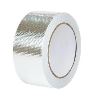 2in x 66ft Reinced Aluminum Fiberglass Tape High Temperature Resistant Muffler Tape Suitable  Piping/HVAC/Automotive/Heat and Sound Insulation Repair